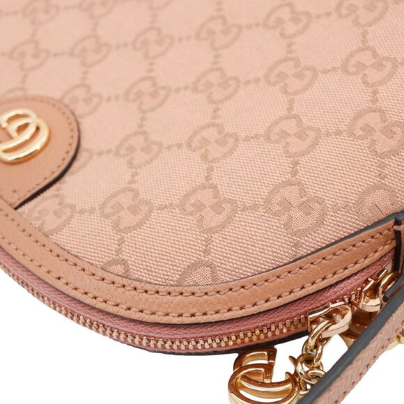 Gucci  Ophidia Dome Small GG Canvas Shoulder Bag Pink 499621 - Picture 7 of 14